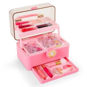 Open Box - FAO Schwarz -  Girls' Makeup Organizer Portable Pink
